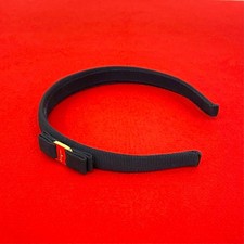 Salvatore Ferragamo Vara Ribbon Metal Other accessories canvas Navy 65581