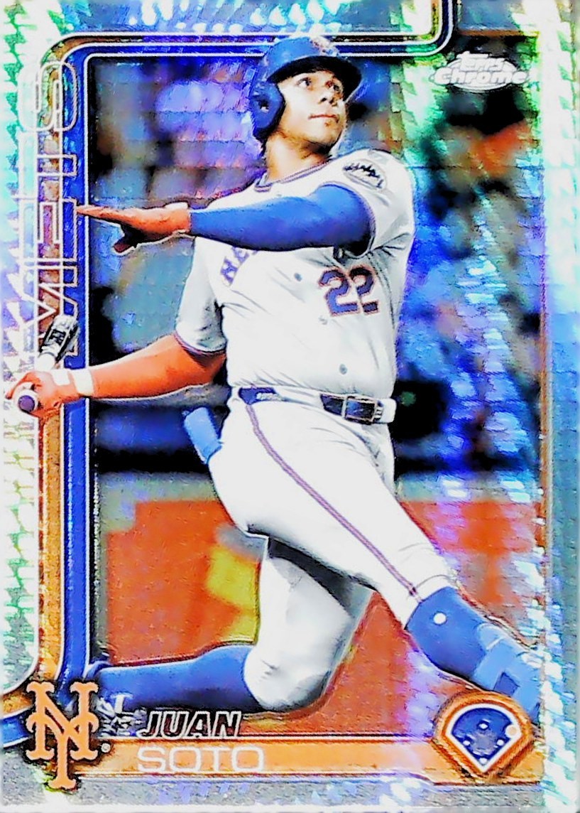 2025 TOPPS CHROME PRISM REFRACTOR #200 JUAN SOTO NEW YORK METS