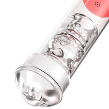 Penis Vacuum Pump Cylinder Seal Realistic Month Donut Sleeve for 2.25-3 Inch