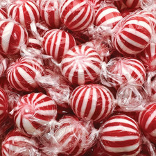Jumbo Mint Balls - 2 Pound Bulk Pack - Peppermint Candy Individually Wrapped - C