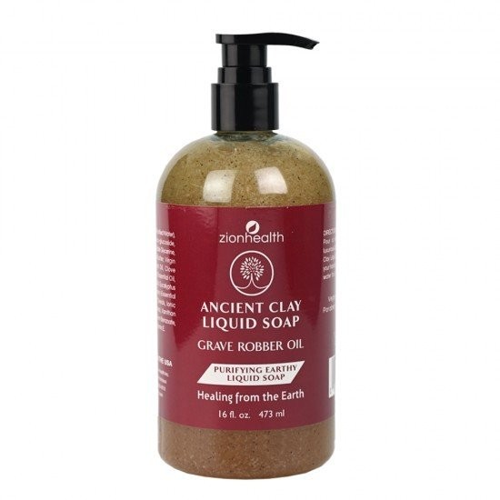 Zion Health Ancient Clay Liquid Soap Grave Robber Oil 16 oz Liquid 5190₽
