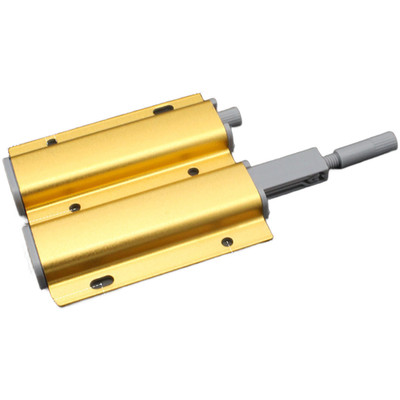 Aluminum Magnetic Door Catch for Cabinets Push to Open Gold Finish 15x9x5cm