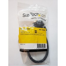 Startech VGASPL1VV 1FT VGA SPLITTER CABLE VGA TO 2X VGA