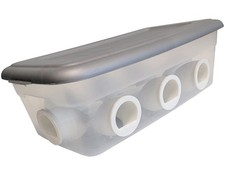 8 Port 6 Quart Quail Chick Port Feeder NO Waste Feed Saver for Coturnix, Ch...