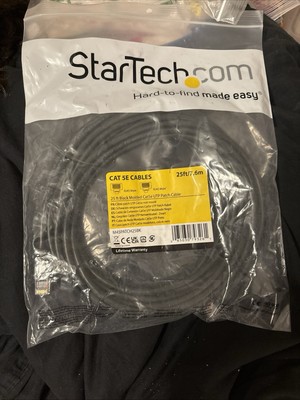 StarTech Cat5e Molded UTP Patch Cable, 25', Black