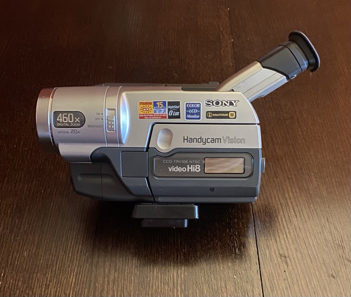 Sony Handycam CCD-TRV108 Video Hi8 460x 20x Camcorder -No Adapter