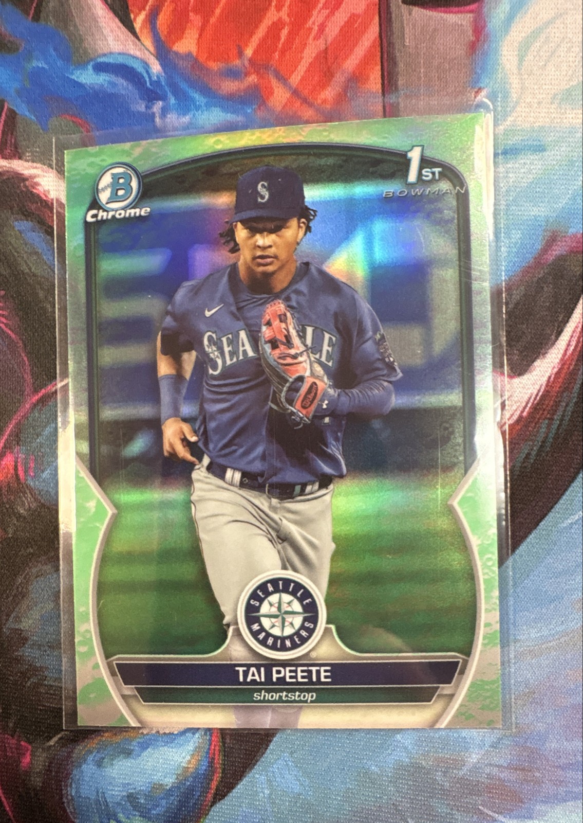 2023 Bowman Draft - Chrome Tai Peete #BDC-28 Lunar Glow Refractor (RC)