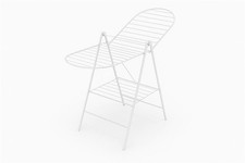 Squared Away DRY-9310BBB Heavy Duty Gullwing Drying Rack, White Metal
