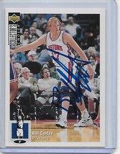 Basketball Card IP auto NBA BILL CURLEY 1994-95 UD CC Detroit Pistons rookie. rookie card picture