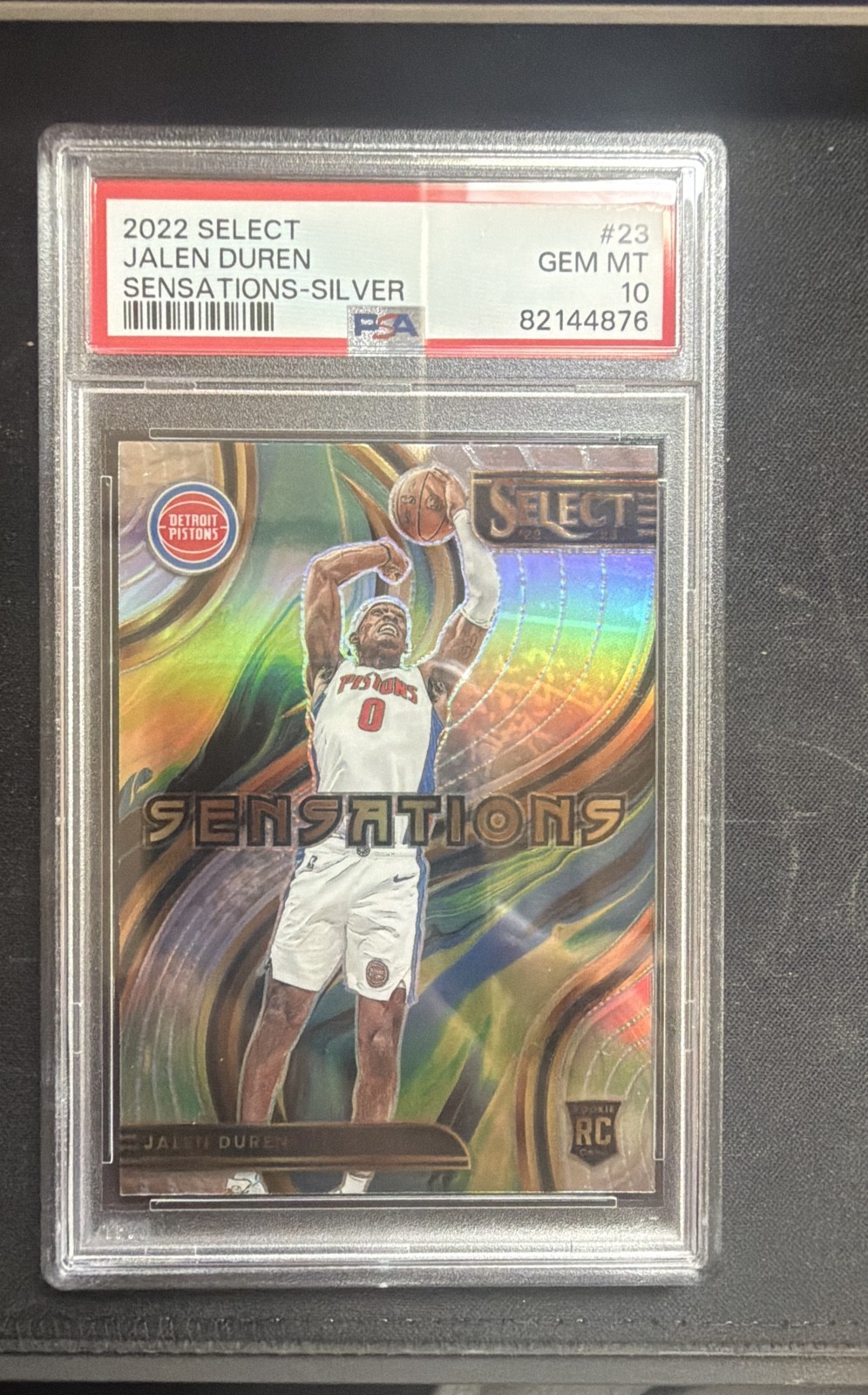 2022-23 Panini Select - Sensations Jalen Duren Silver Prizm (RC) -PSA 10 POP 1
