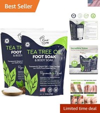 Luxurious Spa-Quality Tea Tree Oil Foot Soak with Epsom Salt - 2 Pack Relaxation