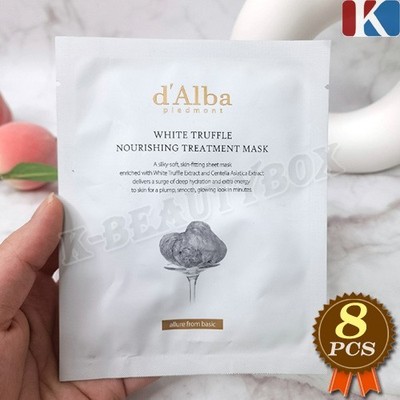 dAlba White Truffle Nourishing Treatment Mask 25ml 8pcs Moisturizing Mask Sheets