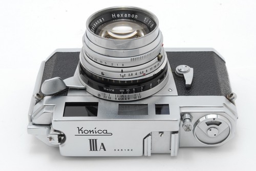 【MINT-】Konica IIIA III A Rangefinder 35mm Film Camera 50mm f/1.8 Lens From JAPAN - Picture 4 of 12