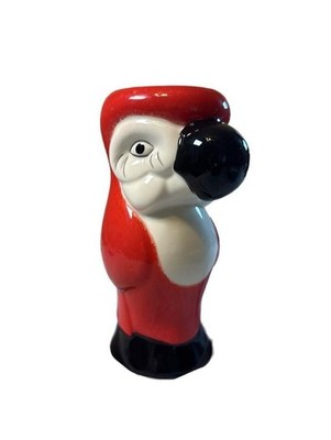 Vintage Carnival Cruise Line Red Parrot Tiki Mug