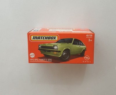 1975 Opel Kadett C GT/E  Green  40/100 *** Matchbox Power Grabs BOX 978F 1:64