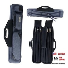 Pool Cue Case 3x4 Oxford Pool Stick Case Holds 3 Butts Upgrade 3x4Case-Blue