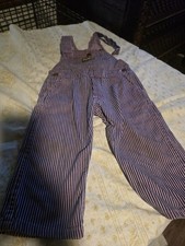 Vintage OshKosh B'gosh Vestbak Striped Denim Overalls Toddler