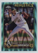 2024 Topps Chrome Update Aqua RayWave Refractor /199 Mitch Spence #USC166 03xg