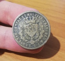 REGNO DI SARDEGNA - 2 LIRE 1827 - CARLO FELICE - ARGENTO - NON COMUNE - GENOVA