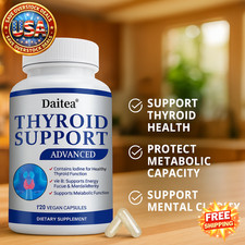 Thyroid Supplement with L-Tyrosine, Iodine, Zinc  Selenium - 60 Capsules
