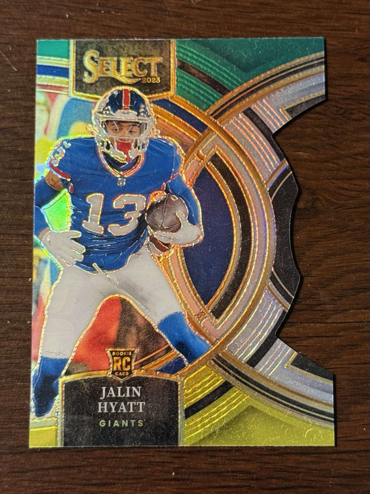 2023 Panini Select Jalin Hyatt #173 Green & Yellow Premier Level Die-Cut (RC)