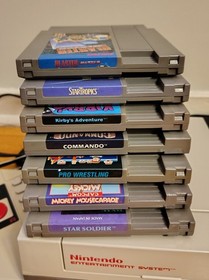 Nintendo NES Region Free Console New 72 Pin + 7 Game lot bundle CLEAN & TESTED 