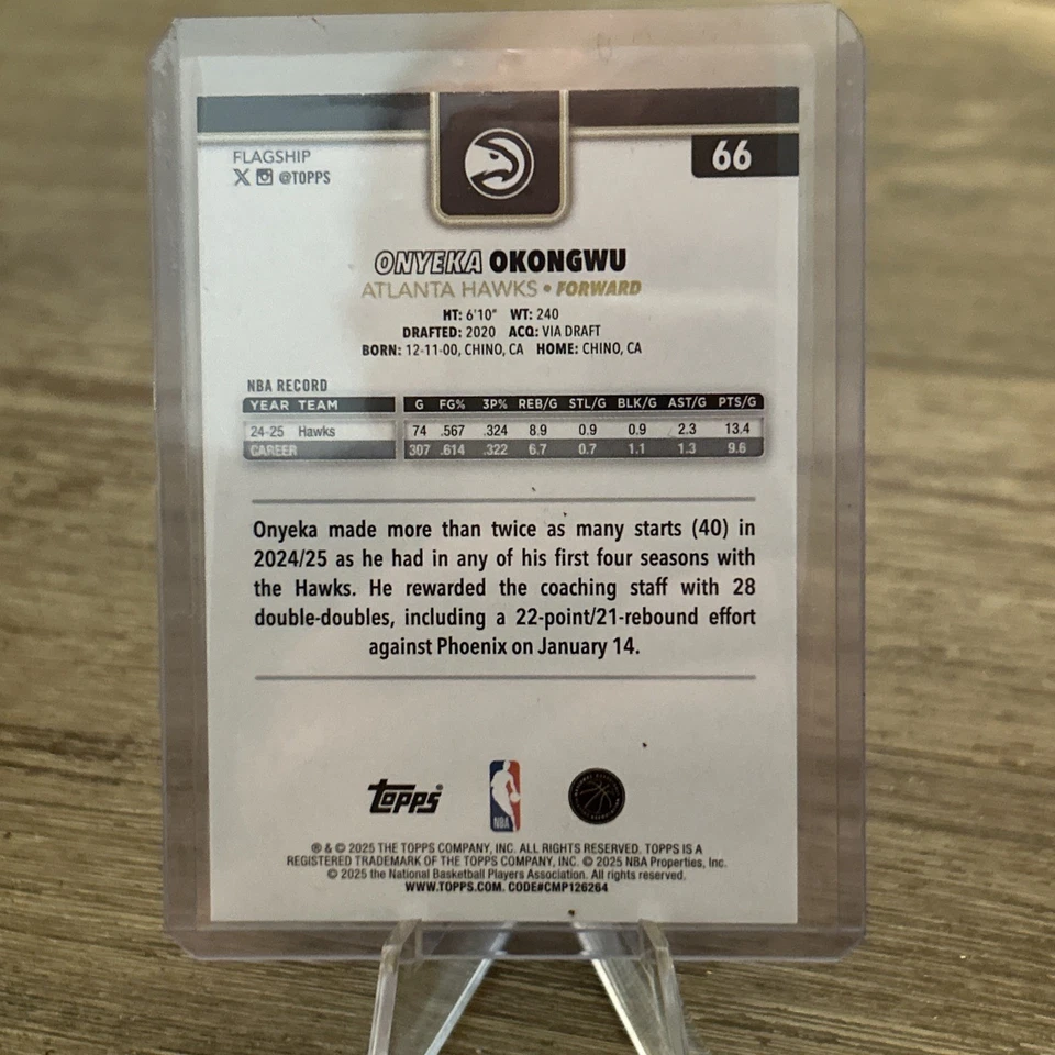 2025 Topps Basketball Target Black Friday Exclusive Onyeka Okongwu /99 - Image 2 of 3