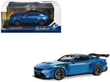 Solido Diecast 1/43 2025 Ford Mustang GTD Indulgent Blue Metallic with Black Top