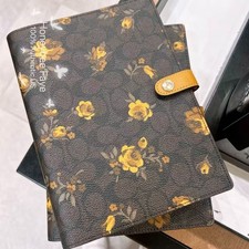 NWT Coach Notebook In Signature Canvas With Floral Print CCF40