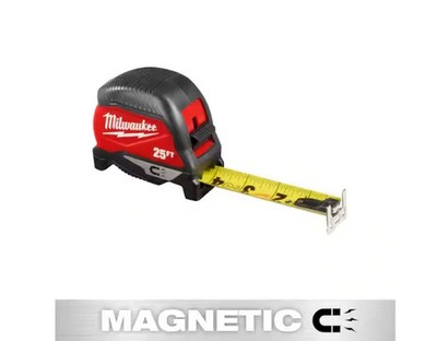 Milwaukee 48-22-1025m 25 Ft Magnetic Measuring Tape Measure - Brand New