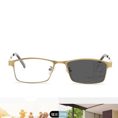 Photochromic Multifocal Progressive Transition Anti Blue Ray Reading glasses