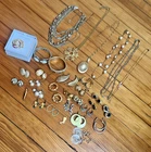 53pc vintage costume jewelry lot 80s 90s Monet Nina Ricci Trifari Castlecliff