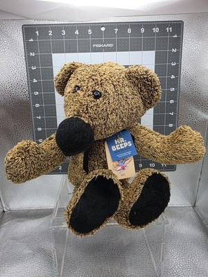 Mr Beeps Beep My Nose Plush Teddy Bear Commemorative Edition 1986 Tag Vintage