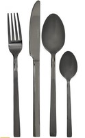 Mikasa Black 16 Piece Cutlery Set Kitchen Cutlery Set - Black Design