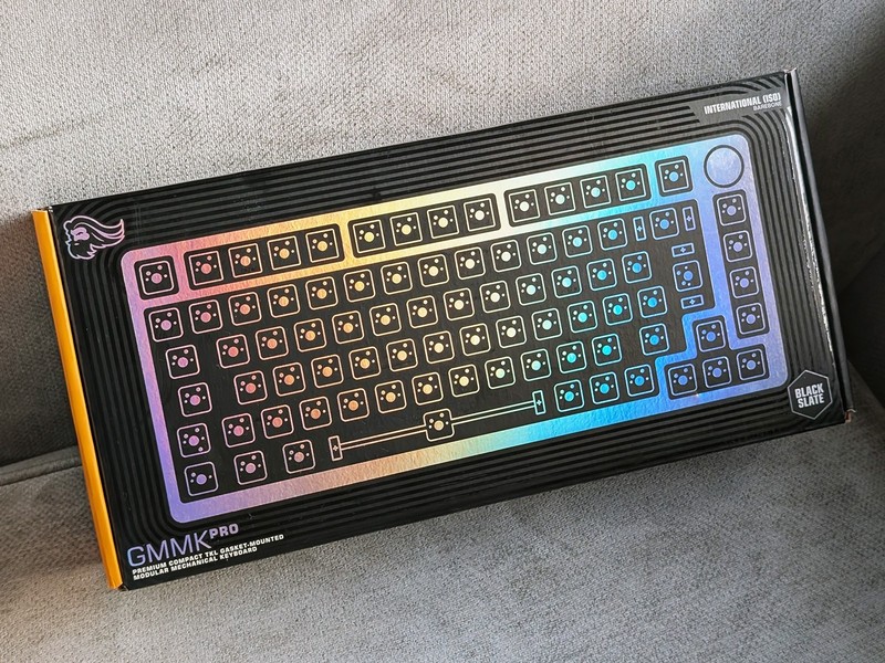 Glorious GMMK Pro 75% Barebones Wired Mechanical Keyboard ISO Layout - Black