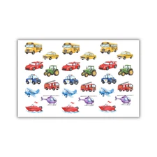 Vehicle Temporary Tattoos Water Resistant Kids party favors Fake cars trucks bus