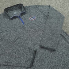 Colosseum Shirt Mens Medium 1/4 Zip NCAA Football University Of Florida Gators