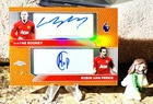 2025-26 TOPPS CHROME EPL WAYNE ROONEY & ROBIN VAN PERSIE DUAL AUTO ORANGE #D /25
