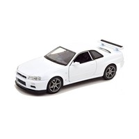 Welly 24108 Nissan Skyline GT-R (R34) Weiss MaßStab 1:24 Modellauto