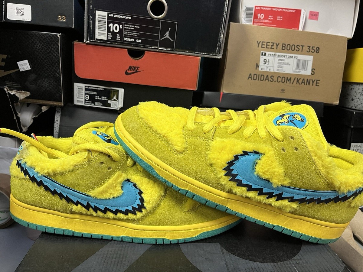 Nike Dunk Low SB Grateful Dead Yellow Bear Lobster Powerpuff