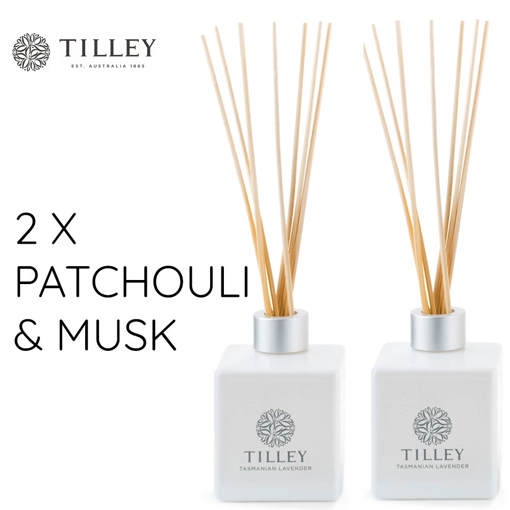 2 x Tilley Reed Diffusers PATCHOULI MUSK 150ml Authentic eBay