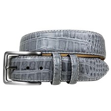 Mad Golfer Mens Croc Print Skins Leather Belt