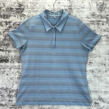 Nike Golf Fit Dry Blue Striped 1/4 Zip Polo - Boy's Size Medium 8-10
