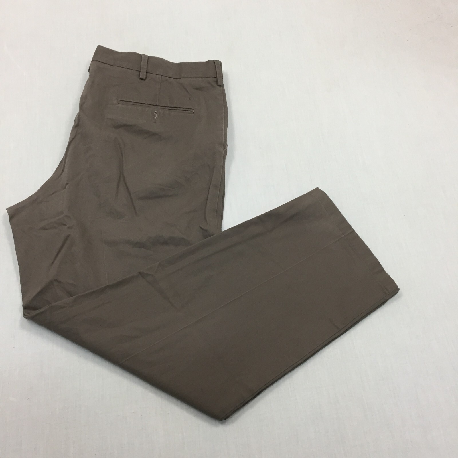 Dockers Chino Trousers Cotton Pants Straight Fit Mens Size 40W 30L Brown