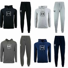 Mens Under Armour UA Fleece Hoodie  Jogger Set Pants Hooded Pullover Outfit New