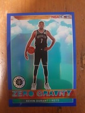 Kevin Durant 2019-20 Panini NBA Hoops Premium ZERO GRAVITY Blue Prizm Nets