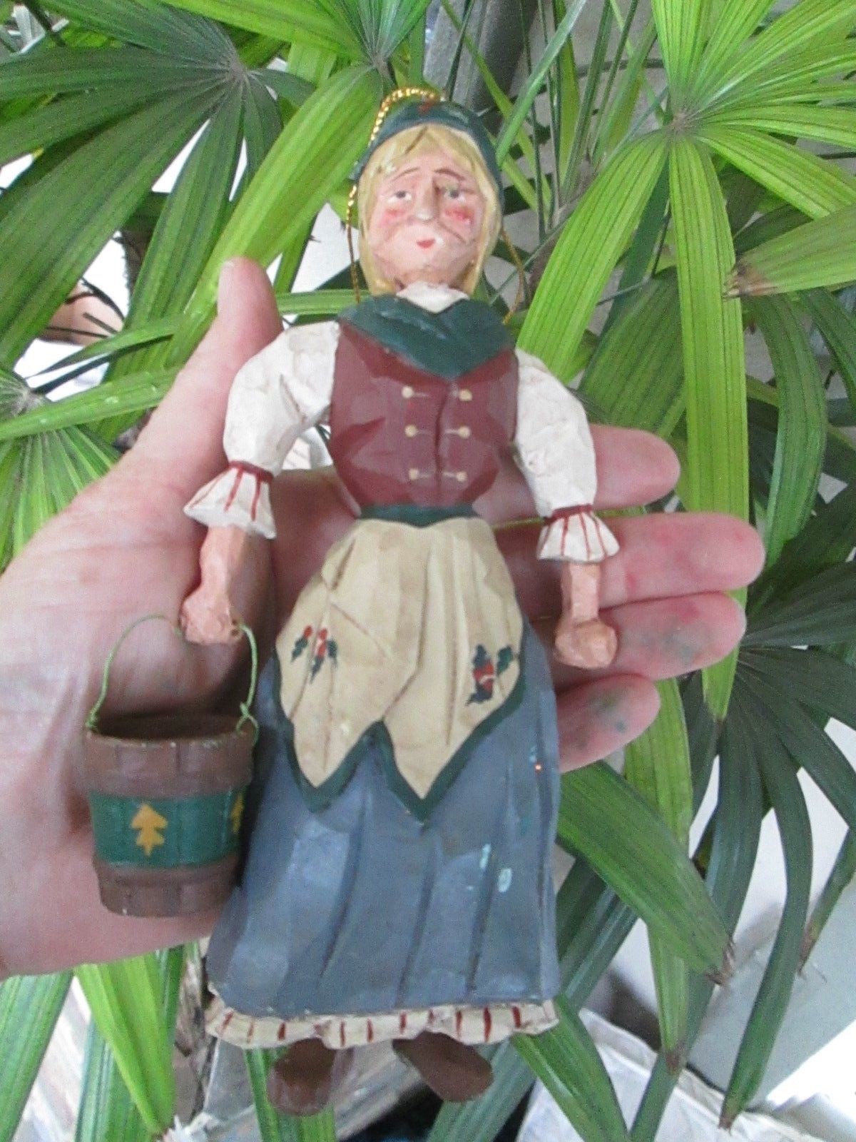 House of Hatten 1997 Twelve Days of Christmas Maids a Milking Ornament Set of 12-image