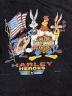 Vintage 90’s Harley Davidson Harley Heroes Looney Toons Sleevelees Hoody Large — photo 2