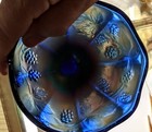 Fenton Blackberry Miniature Compote Cup Shaped In Royal Blue  2 1/2" T x 4 W — photo 7