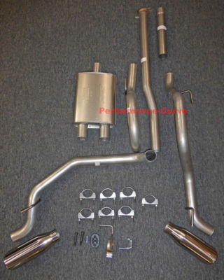 13 - 15 Toyota Tacoma CatBack Dual Exhaust Side Exit - w/ Big Max Turbo Muffler